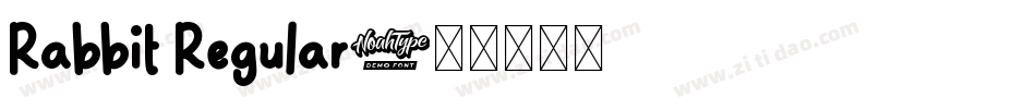 Rabbit Regular字体转换